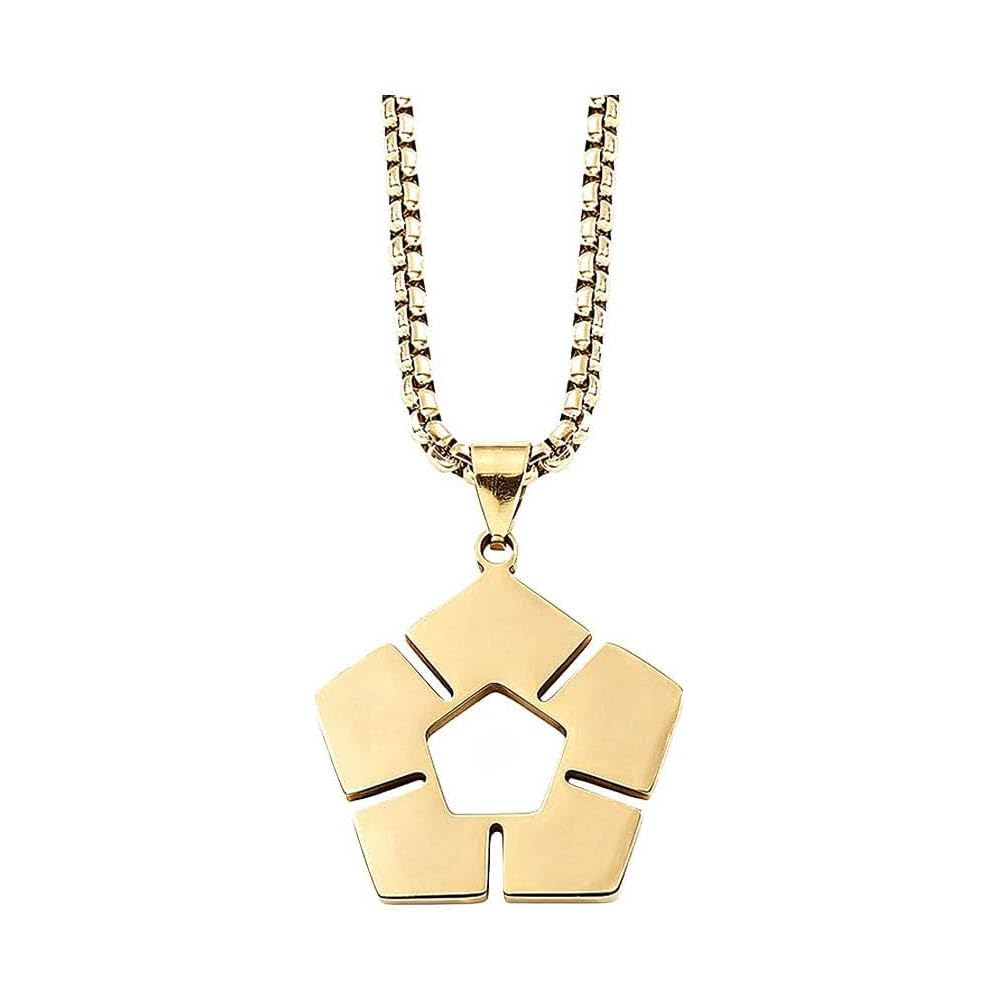 JUSONGKWCP BlueLocks Necklace Anime Figure Cosplay Pendant Jewellery (Gold)