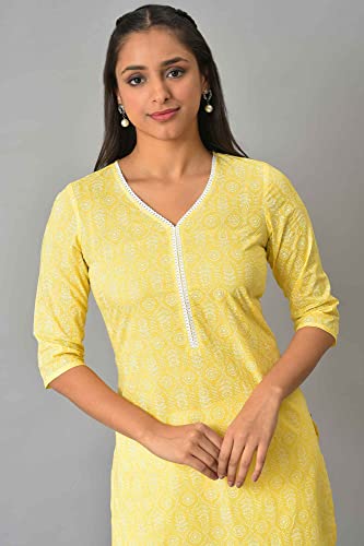Image of Aurelia Women Cotton Regular Fit Regular Kurta