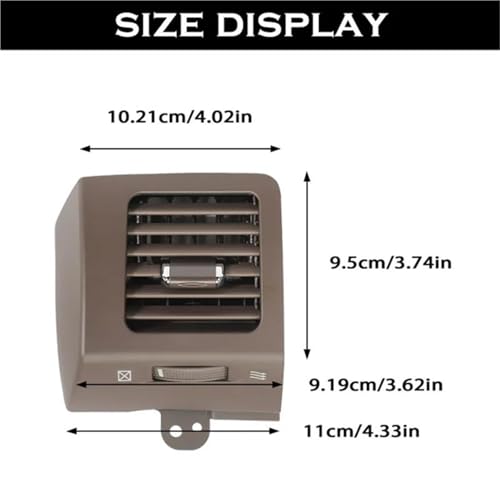 Grille de ventilation Lexus GX470 volets ajustables pour flux d'air optimal 2003-2009 - 6