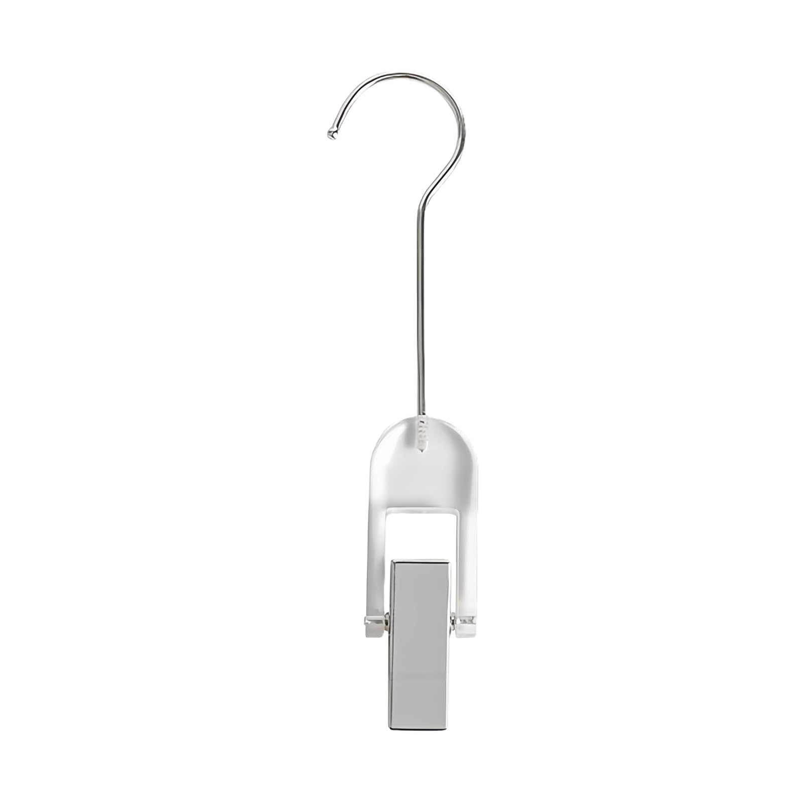 Buxuaaaa Protective Scratch Proof Garment Sample Holder Clear Acrylic Construction with Secure Steel Hook for Wardrobes Organization Sturdy Acrylic Wardrobes Accessories