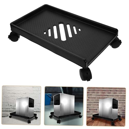 Soporte móvil para torre de computadora Uonlytech, resistente, con ruedas y altura ajustable, para PC de escritorio, uso doméstico y de oficina miniatura 5
