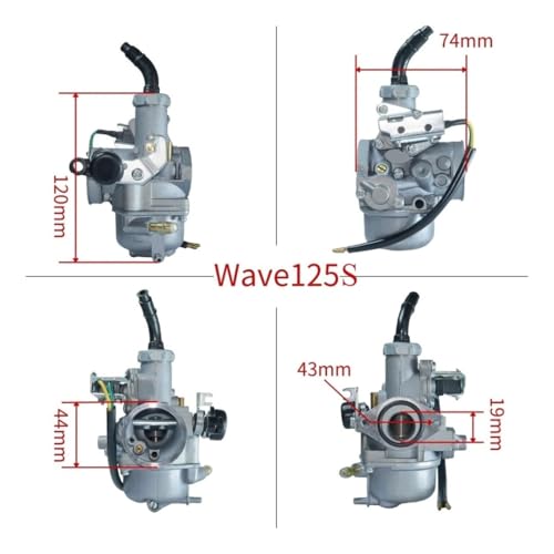 Carburador de motocicleta para solucionar fallos de aceleración en Honda Wave 125R 2