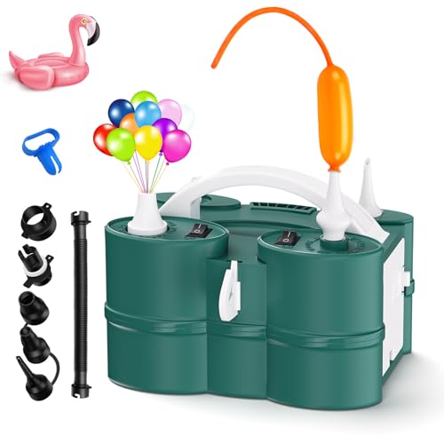 Image of IDAODAN Electric Balloon Pump, Portable Electric Balloon Blower Machine Inflator Air Pump for Party Decorations