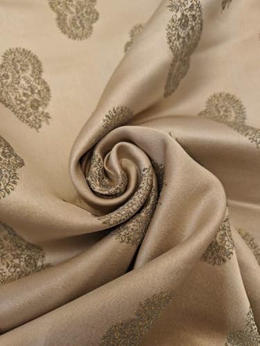 Tissu brocart de soie argent jacquard BRO1165 pour coudre la tenue de vos rêves les plus précieux