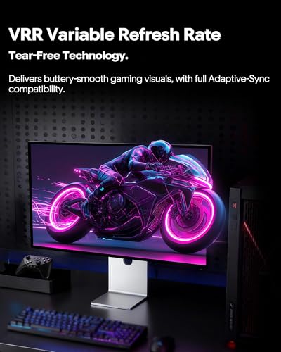 Image of P27S 27 inch 2k 320Hz Glossy Gaming Monitor, IPS Panel, 10-Bit Color, 99% sRGB, 98% DCI-P3, 1ms, VRR, HDR, Eye Care (Minimalist - with Stand x2)