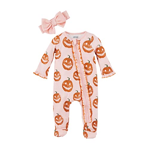 Image of Mud Pie Baby Girls' Halloween Sleeper and Headband Set