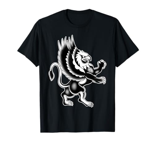 Tatuaggio Eagle Lion Chimera Grifone Maglietta