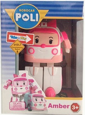 Dubblebla Poli Robocar Transformateur Ambre