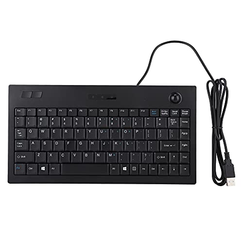 Clavier filaire industriel noir idéal pour optimiser l'espace de votre bureau