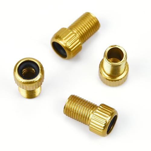 Image of 5 Pack Presta to Schrader Valve Adapter for Bike, Convert Presta to Schrader Adaptor for Bike, Convert Presta to Schrader Adaptor for Bike