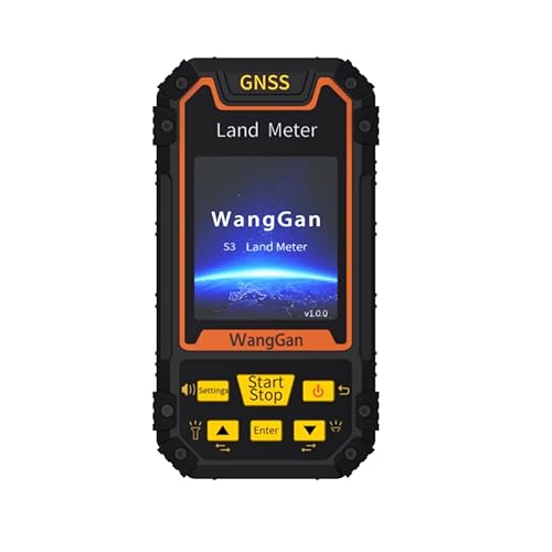 wanggan Handheld GPS Land Meter, GNSS Receiver with Color Screen for Area Measurement,Farmland,Field Survey