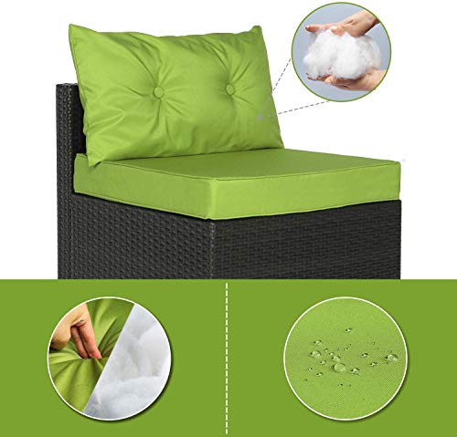 image for Old street Fake Nail 7pcs Patio Outdoor Furniture Sets-Low Back All-We