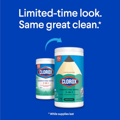 Clorox Disinfecting Wipes, Bleach Free, Fresh Scent, 75 Ct. - image 2