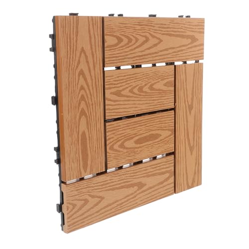 Baldosas interlocking de plástico para exterior e impermeable, cubre 1 m²