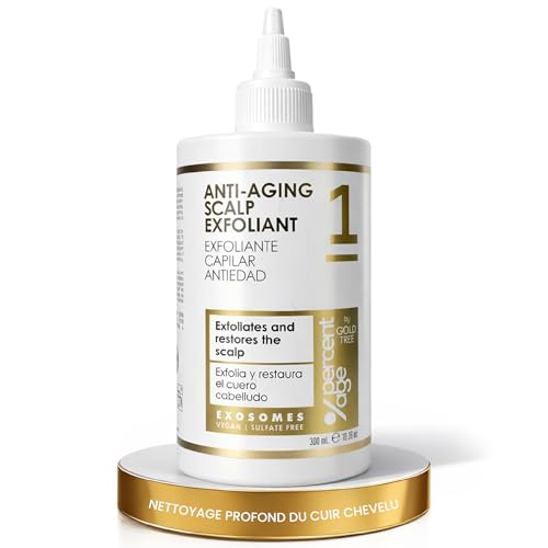 Exfoliant cuir chevelu anti âge GOLD TREE pour stimuler la pousse des cheveux