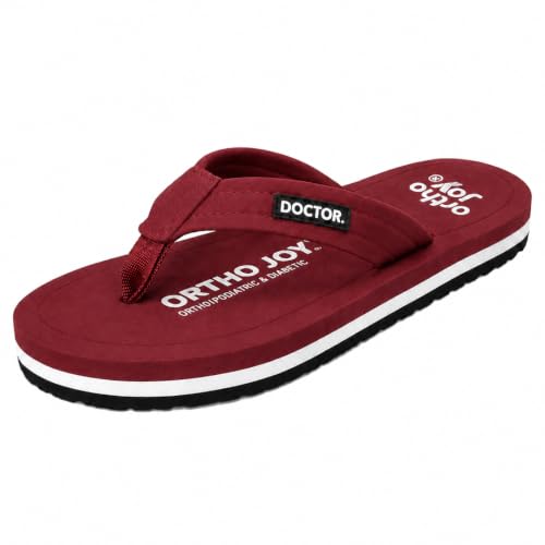 Image of ORTHO JOY EXTRA SOFT Ultra Cushion Slippers for Men's| Doctor | Lightweight & Comfortable| Orthopedic & Diabetic| Casual & Stylish| Non-Slip Durable Mcr Dr Chappals & House Flip flops For Gent's & Boy's