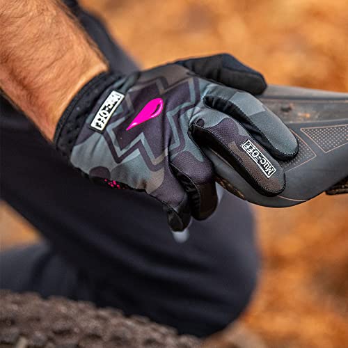 Muc-Off 20099 Camo MTB Gloves, Large - Premium, Handmade Slip-On Gloves For Bike Riding - Breathable, Touch-Screen Compatible Material - Image 4