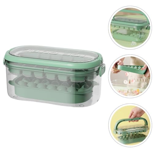 Molde de silicona para cubitos de hielo con tapa y contenedor miniatura 7