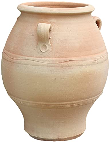 Grand Pot De Fleurs Amphore Fonte Blanche H43cm – Décoration Jardin Baroque