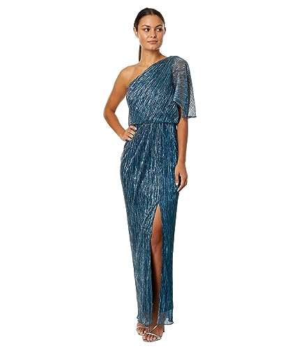 Image of Adrianna Papell Women's Metallic Mesh Gown