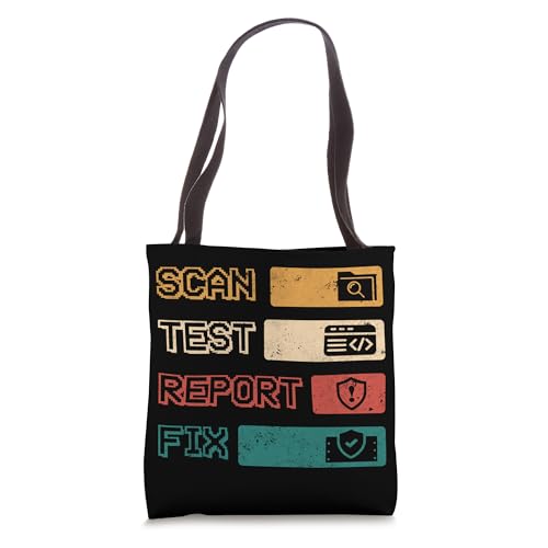 Scan Test Report Fix Penetration Tester Cyber Security Tote Bag