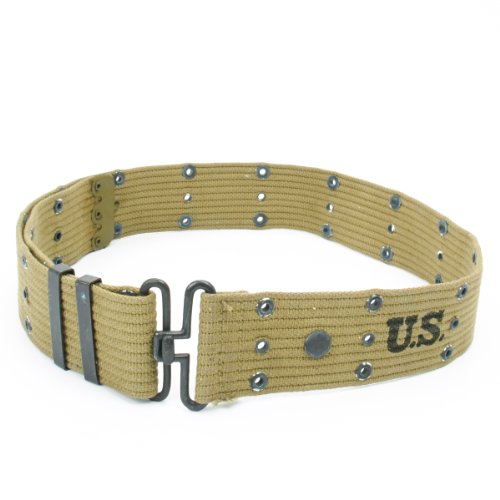 Original Vintage U.s. Wwii M1936 Pistol Belt, Genuine Ww2 Marked #TOP18