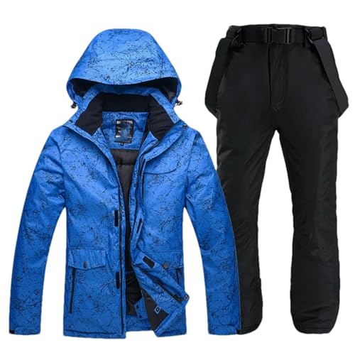 Traje de esquí hombre contra el frío extremo conjunto chaqueta pantalón snowboard XS