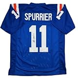 Autographed/Signed Steve Spurrier Florida Blue College Football Jersey JSA COA