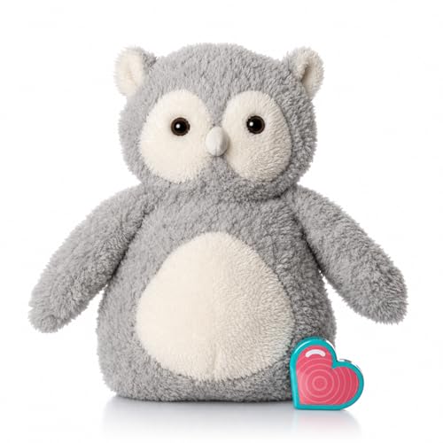 My Baby's Heartbeat Bear 20 Second Re-Recordable Voice Recorder Owl New