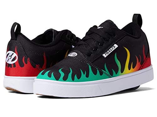 HEELYS Pro 20 Prints (Little Kid/Big Kid/Adult) Black/Red/Yellow/Green 7 Men's, 8 Women's M
