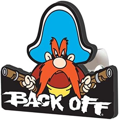 Plasticolor 002231R01 Yosemite Sam Back Off Hitch Cover, 1.25 inch