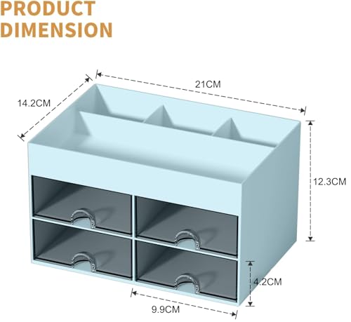 KAHEIGN Desk Organiser with 4 Drawers - Image 4