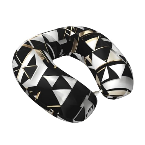 Almohada de poliéster para cuello negra ajustable miniatura 2