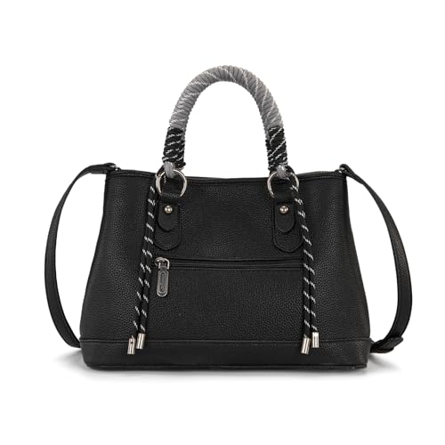 Wrangler Purses for Women Tote Bag Satchel Top Handle Shoulder Handbag Western Medium Large Designer Cute Bags for Ladies Gift Work Travel WG432-8300BK - image 5