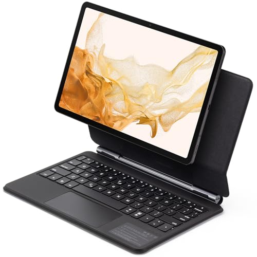 Magic Keyboard Case for Samsung Galaxy Tab S10 FE (10.9") SM-X520 | SM-X526B / Galaxy Tab S10 Lite (SM-X400 | SM-X406B), Wireles