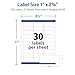 Avery Easy Peel Printable Address Labels with Sure Feed, 1