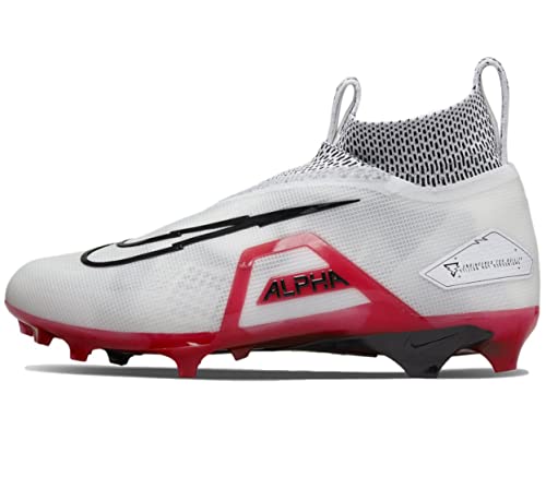 Image of Nike Alpha Menace Elite 3 White /Particle Grey /Opti Yellow /Black Mens Football Cleat.