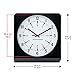MARATHON 12 Inch Analog Wall Clock with Auto Back Light and Non Ticking Silent Sweep (Black & White - Commercial Edition)