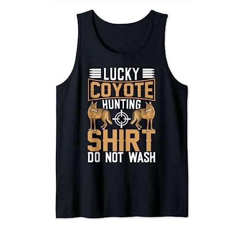 Lucky Coyote - Camisa de caza no lavar coyote Hunter Yote Camiseta sin Mangas
