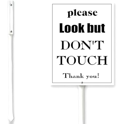 Houseuse Look But Don't Touch Garden Sign Cover