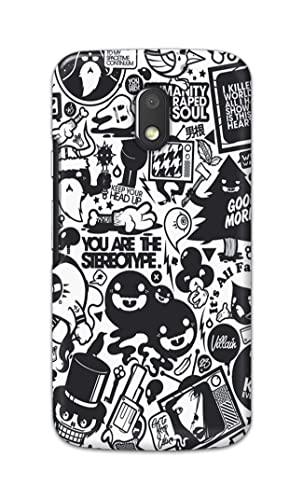 Image of Printed Hard Back Cover Case for Motorola Moto E3 Power Back Cover (Mixed Cartoon) -1302
