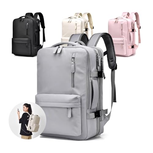 Mochila de Viagem Expansível Múltiplos Compartimentos Mochila Executiva Notebook Avião Maculina Femi
