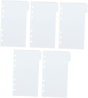 STOBOK 1 Conjunto De Clipes Para Fichário Blocos De Notas Fichário De Orçamento Divisórias De Fichário Sacos De Folhas Soltas Fichário Decorativo Bolsa De Recarga De Bolso Refil