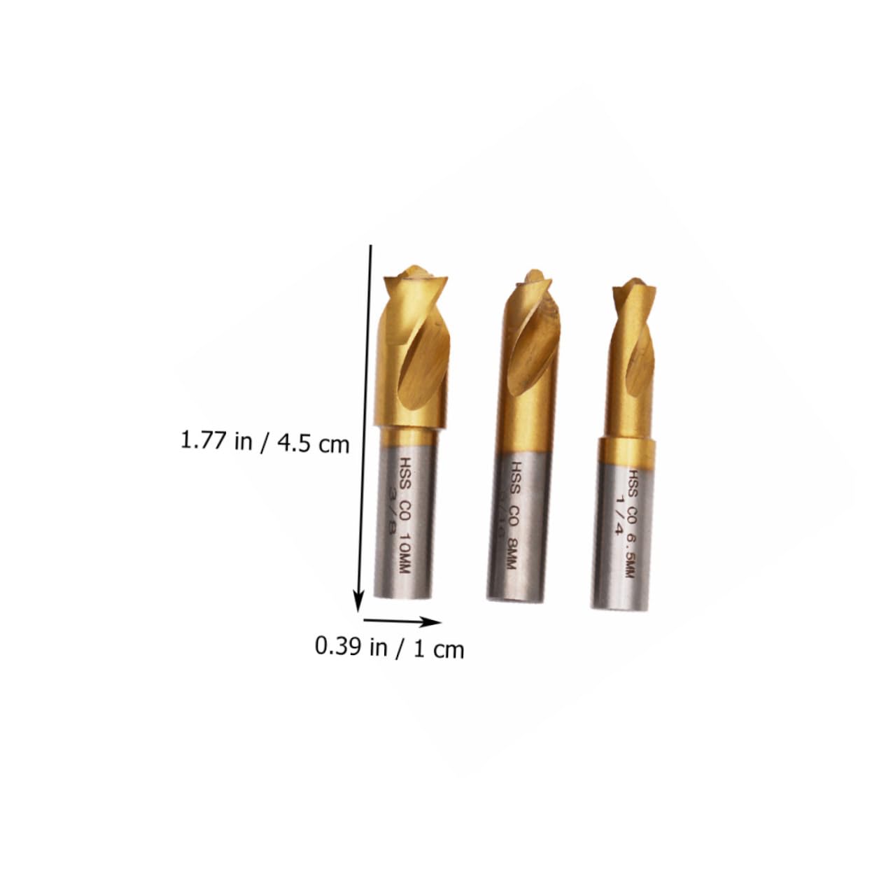AUTSUPPL Spot Welding Drill Set Sturdy Drill Bits Hss Solid Carbide Vix Bit Set for Spot Welding Removal Diy Tool