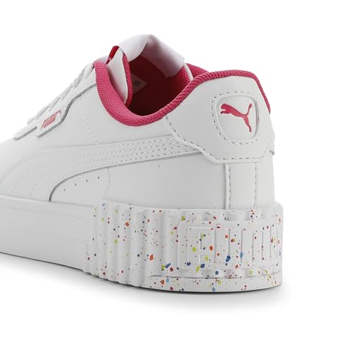 PUMA Carina Shoes Sneaker, White-Pink AH25, 6.5 US Unisex Big Kid3