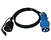 Produktbild CEE ADAPTER Schuko Kupplung MENNEKES Stecker 230V Camping Boot 3x2,5mm² H07RN-F 16A 1,5m