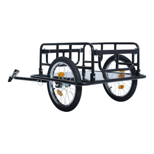 Remolque para bicicleta que soluciona el transporte de carga pesada de 50 kg 4