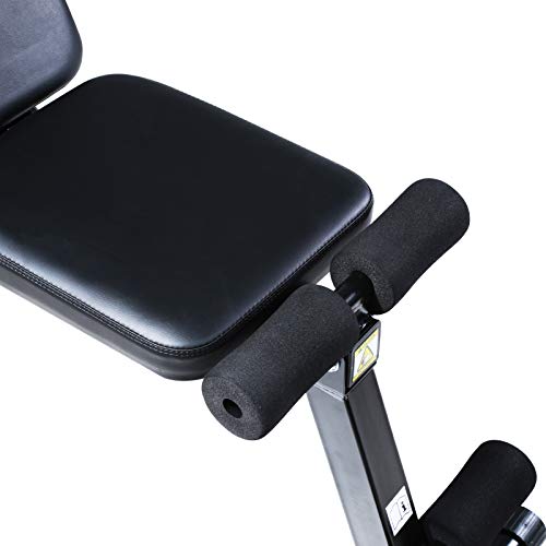 JOROTO Adjustable Weight Bench,Strength Training Bench,Multi-purpose Foldable Bench 7 Adjustable Angles for Full Body Workout Home Gym (Black)