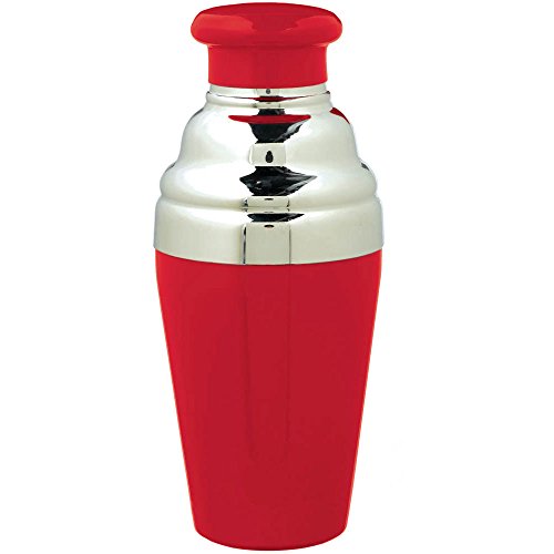 Christmas Stainless Steel Red Cocktail Shaker, 12 Oz.