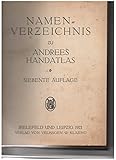  Namenverzeichnis zu Andrees Handatlas.